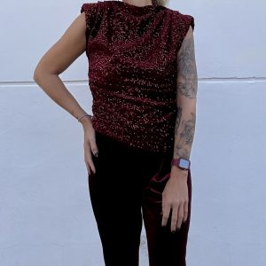 Pantalón Cancún burdeos